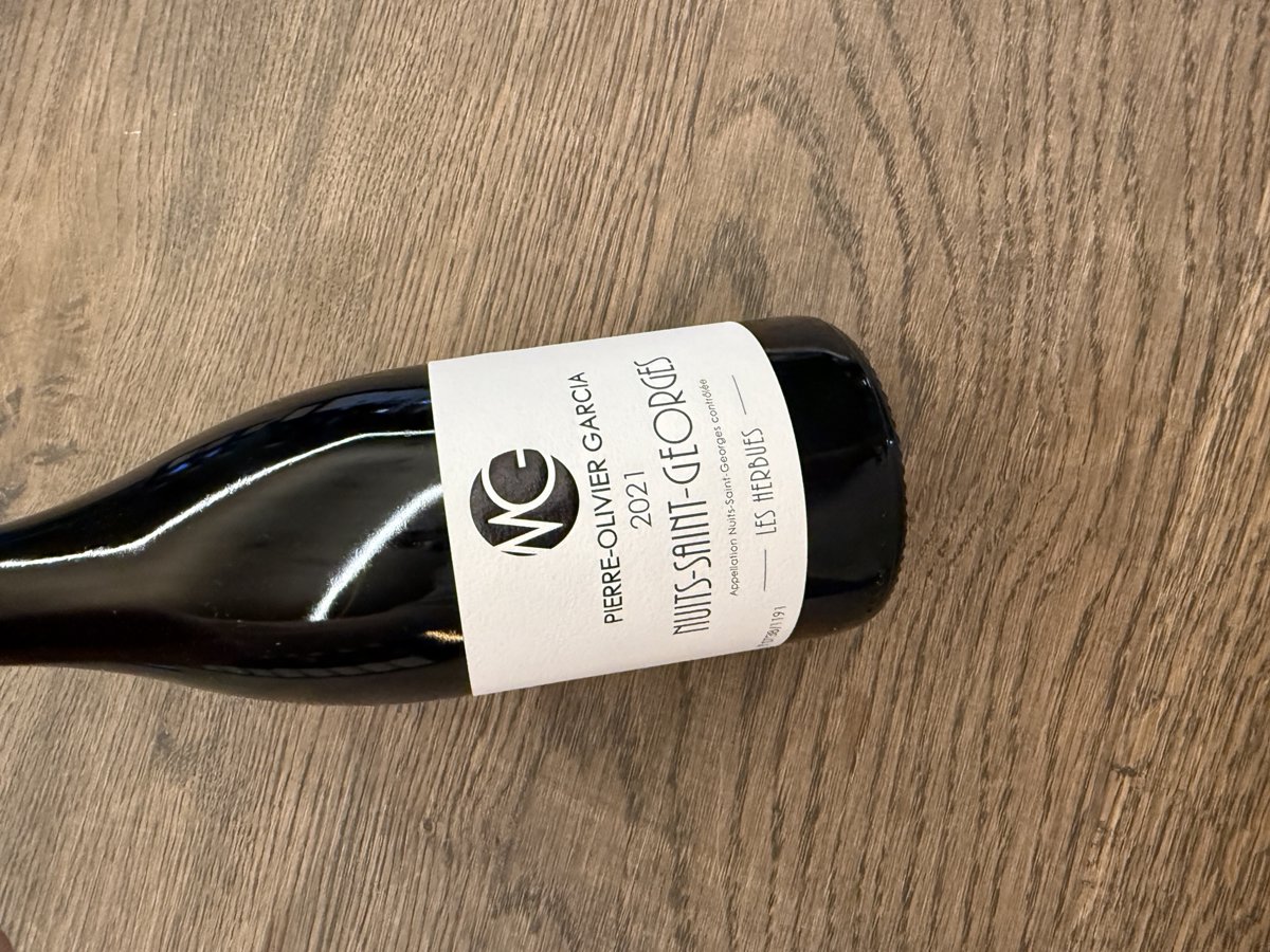 PIERRE OLIVIER GARCIA NUITS SAINT GEORGES LES HERBUES 2021 vol.13.0